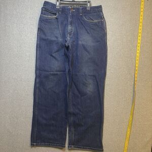 Y2K Enyce Jeans Straight Mid Rise Medium Wash Blue Button Zip Skater Baggy